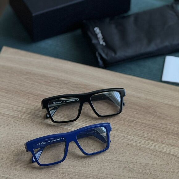 Off-White STYLE 7H Women Eyeglasses Blue Square OERJ07H STYLE 7H 4500 main image 6